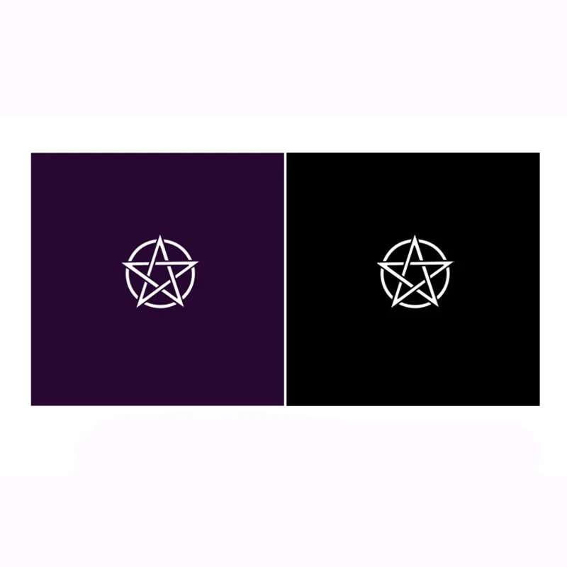 

Высококачественная скатерть из Флокированной ткани, черный/фиолетовый Таро 49*49 см