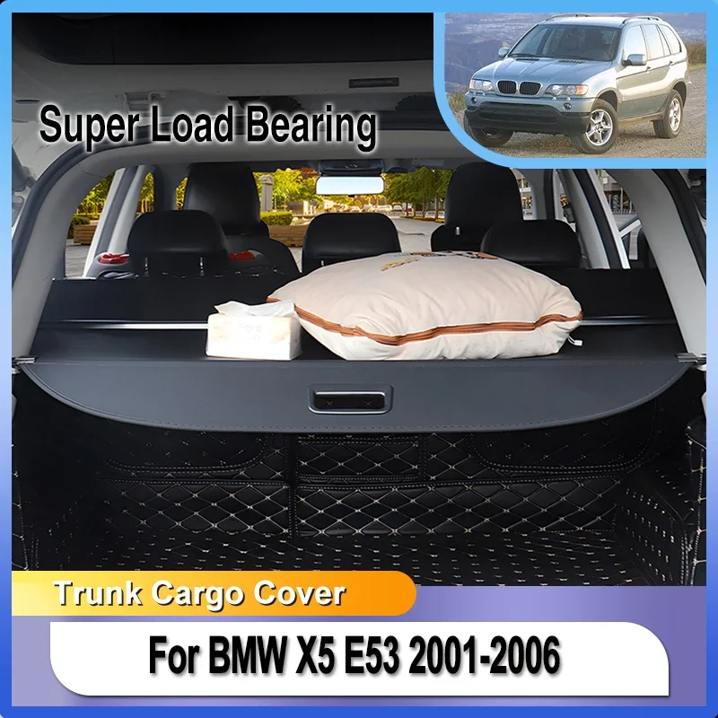 For BMW X5 E53 2001~2006 2002 Rear Cargo Cover privacy Trunk Screen Security Shield Shade Accessories Car Accessories Interior