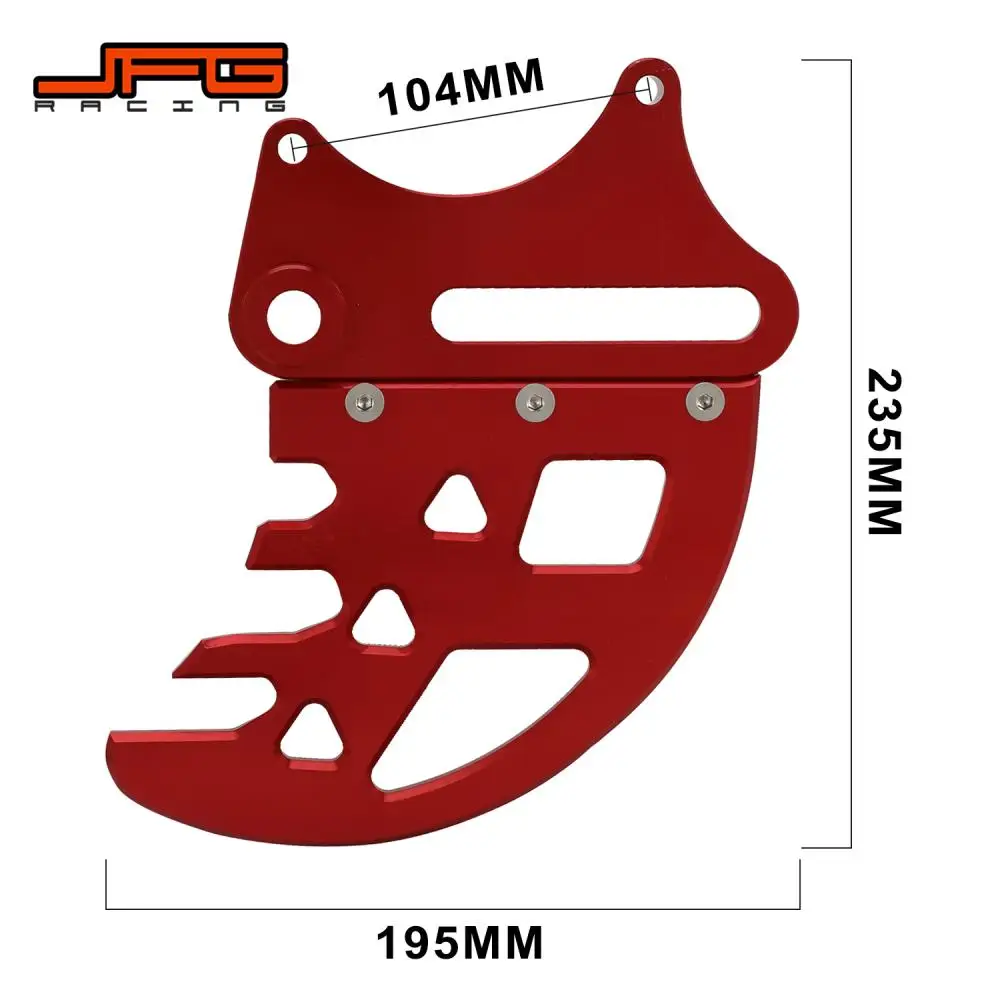 Motorcycles Accessories Rear Brake Disc Cover Guard For HAWK 250 Hawk250 Street Bike Naked Moto Parts Red Black 6061 Aluminum