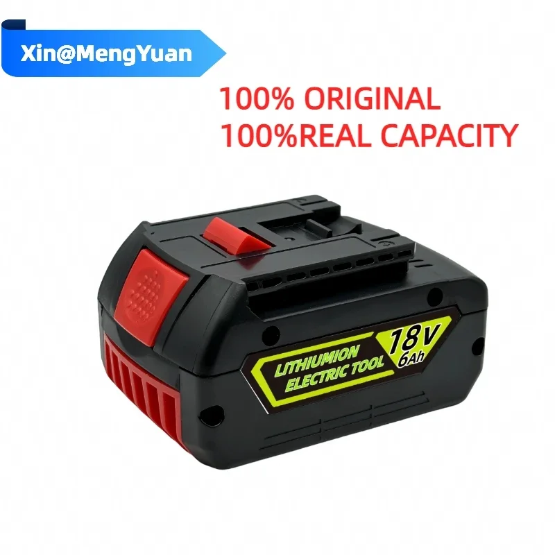 18V Battery 6.0Ah For Bosch Electric Drill 18 V Rechargeable Li-ion Batteryies BAT609 BAT609G BAT618 BAT618G BAT614 + 1 Charger