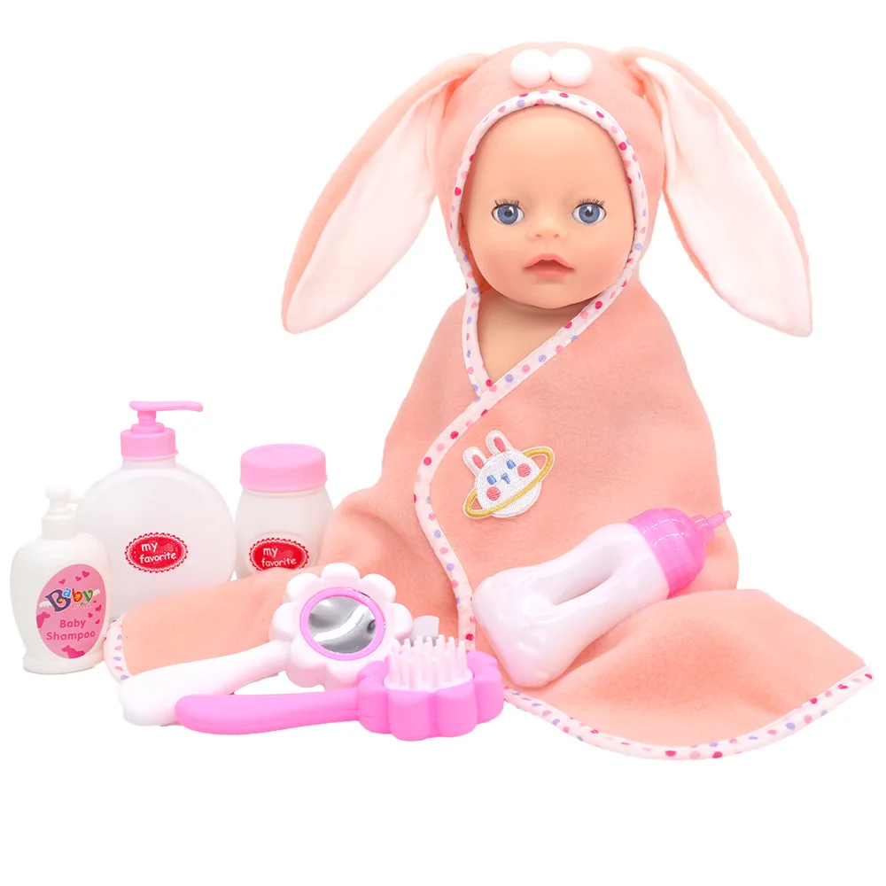 Suitable for accessories such as 12-18 inch doll duvets, bath towel dolls, pink bunny ear dolls, and also as holiday gifts.