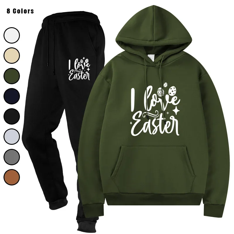 

Men's Running Two Pieces Sets Hoodies + Pants Tracksuit Sports Suits Fashion Casual Sweatshirts Sweatpants Men's Clothing