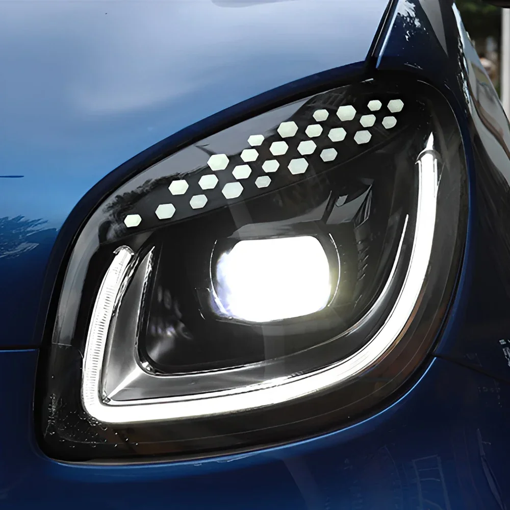 Car Head Light Assembly For Smart Fortwo Forfour 2015-2019 W451 W453 W452 LED Auto Headlights Upgrade High Configure Accessories