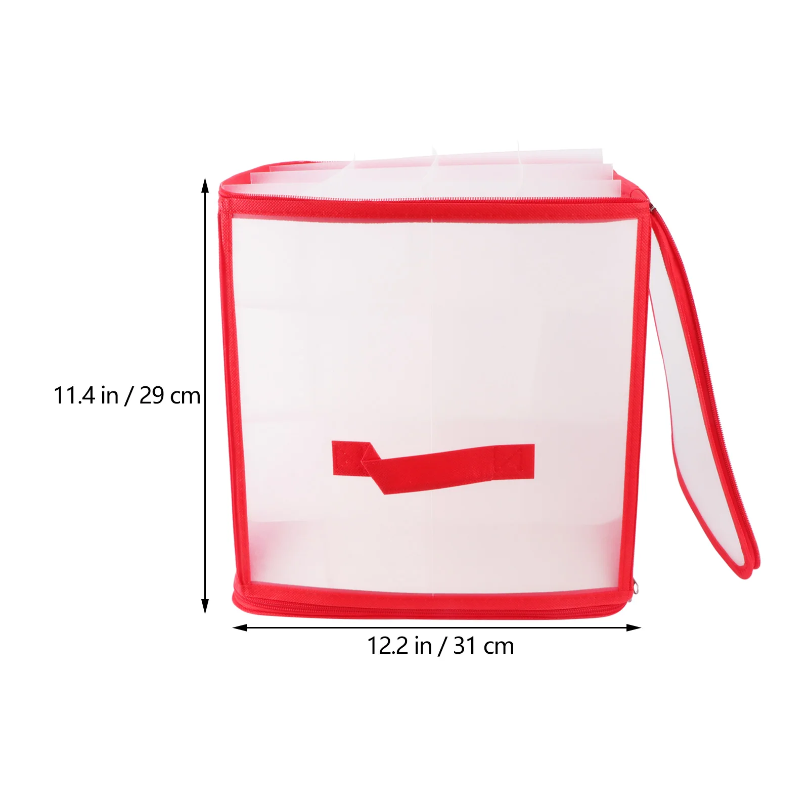 

Christmas Storage Box Lightweight Compact Decor Case Foldable Container PVC Material Gift Holder Holiday Season