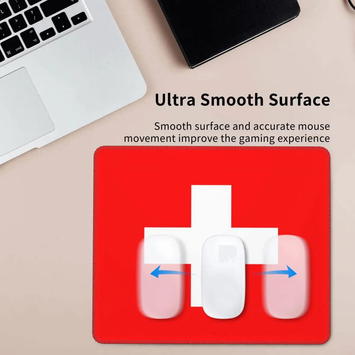 Swiss Switzerland Flag Mouse Pad Computer Keyboard Mouse Mat Gaming PC Desk Mat Office Accessories Table Mats