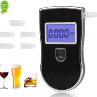 NEW Hot Selling Digital Breath Alcohol Tester Car Breathalyzer Portable Police Alcohol Meter Wine Test AT818