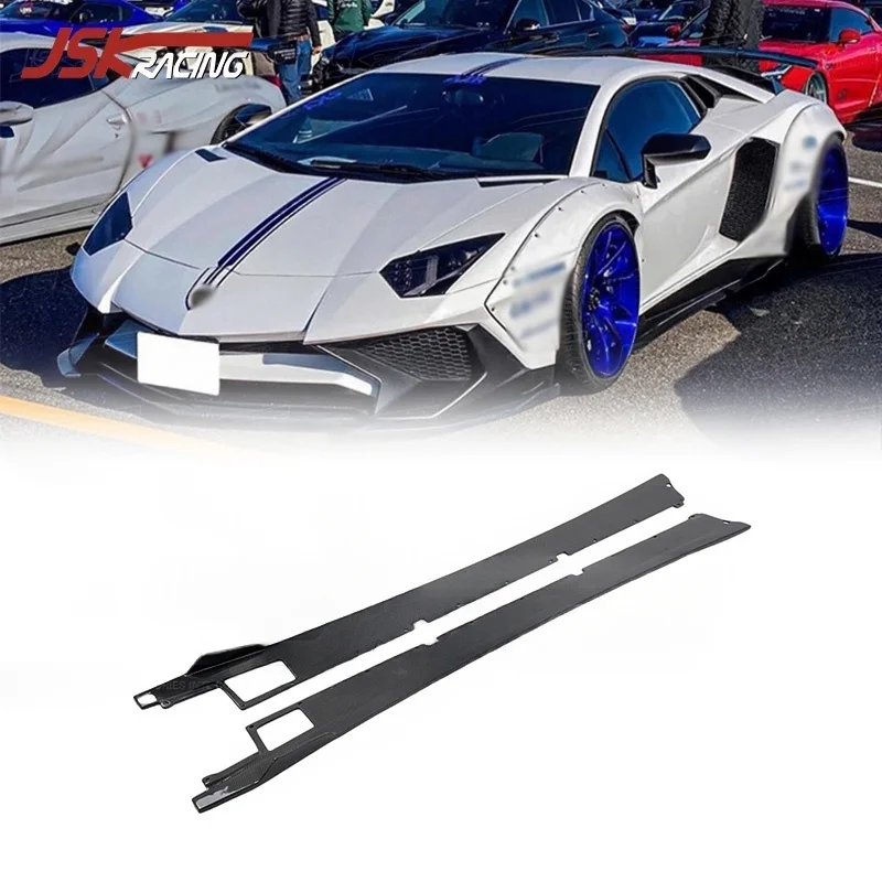 Carbon Fiber Side Skirt for 2011-2016 Lambo Aventador LP700-4 LP720 LP750 Upgrade to LB Style