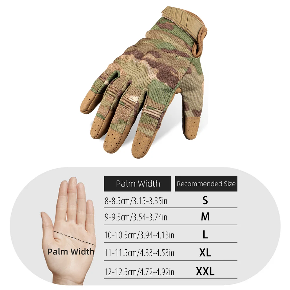 قفازات تكتيكية للرجال شاشة تعمل باللمس قفازات ركوب الدراجات الرياضية في الهواء الطلق ركوب الدراجات النارية تشغيل قفازات كرات الطلاء #4