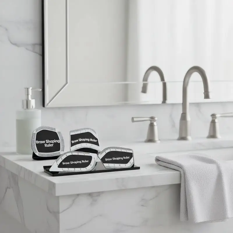 

Brow Mapping Ruler Eyebrow Shaping Ruler 1 Minute Fast Drawing Design Brow Easy Tool Microblading Permanent Makeup Stencils