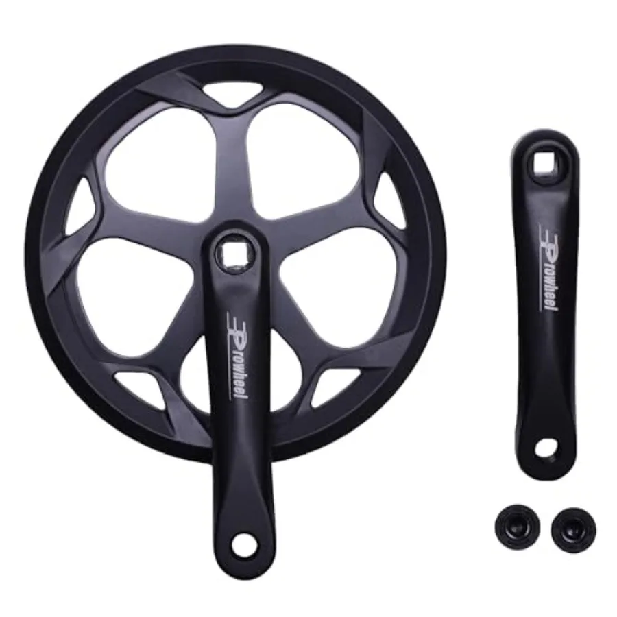

152MM/160MM/165MM/170MM/175MM Bike Crankset with 46T/48T/52T Steel Chainring Double Chainwheel and Replacement Chain Guard Idea