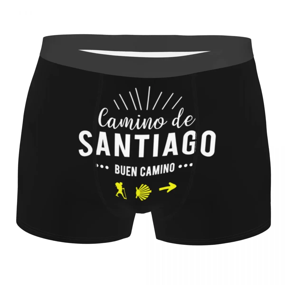 

Custom Buen Camino De Santiago Boxer Shorts For Men 3D Print Underwear Panties Briefs Breathable Underpants