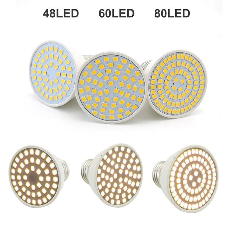 60 80 LED Grow Light for Indoor Plant Flower Full Spectrum Yellow Sunlight Phyto Lamp Holder Fitolamp Growbox Tent Greenhouse T1