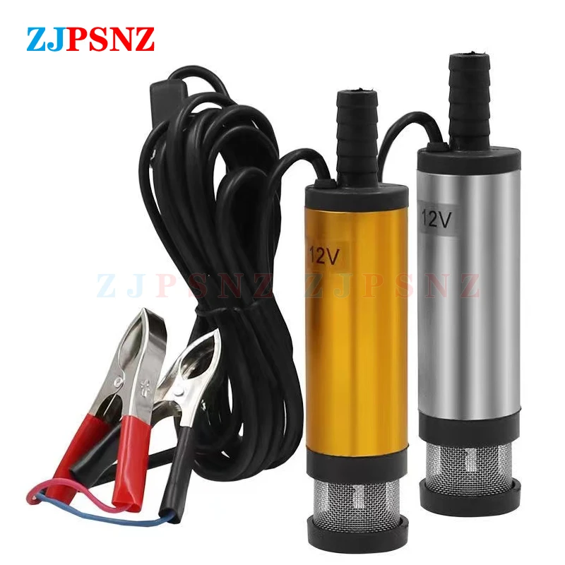 Portable Mini Electric Oil Pump 12V 24V For Pumping Diesel Fuel Oil Water Camping Fishing Submersible Fuel Transfer Pump 38 51mm