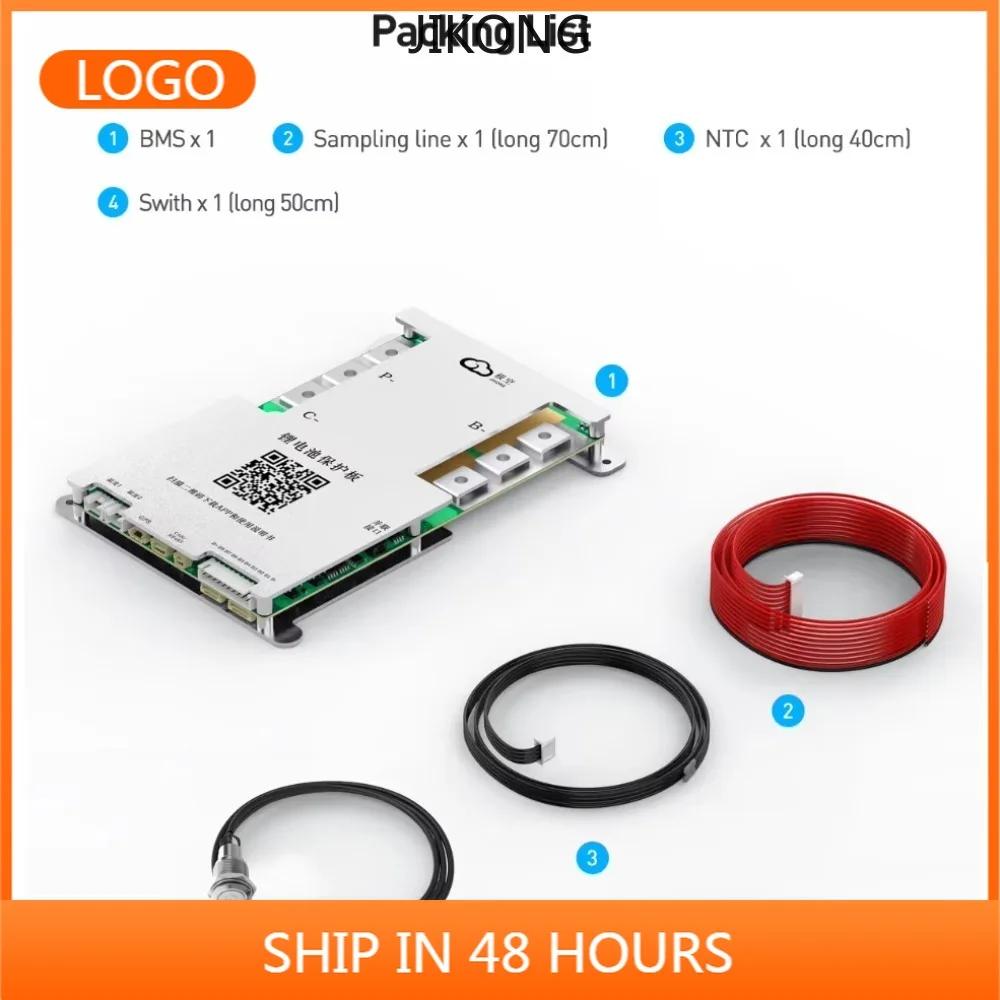 JK BMS B2A8S30P 300A BMS with CAN Heat RS485 4S 5S 6S 7S 8S Li-ion Lifepo4 LTO Battery 12V 24V 48V Active Balance 2A BMS JikongT