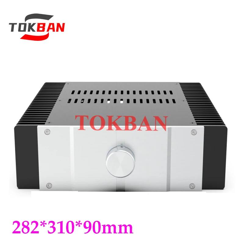 Tokban Audio 2209 282*310*90mm All Aluminium PASS Preamplifier Chassis Enclosure with Radiator DIY HIFI Amp Case Shell