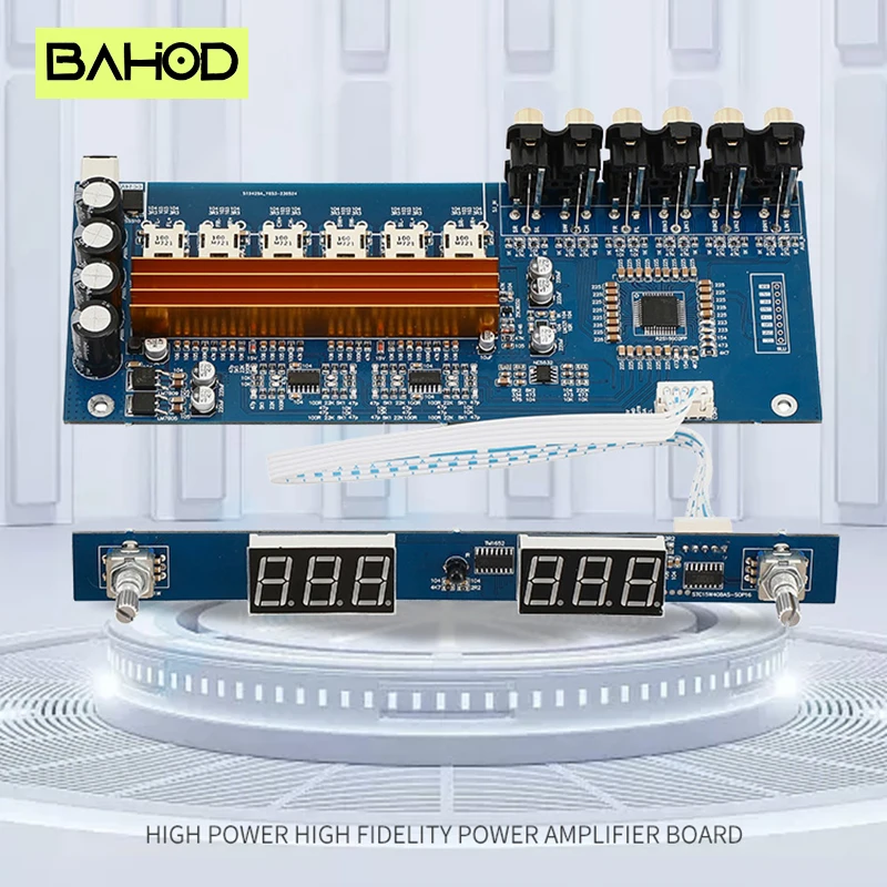 BAHOD TPA3116 amplifier board 5.1 channel HIFI digital remote control volume  QCC3034 APTX 5.1 Bluetooth Audio Amplifier Board