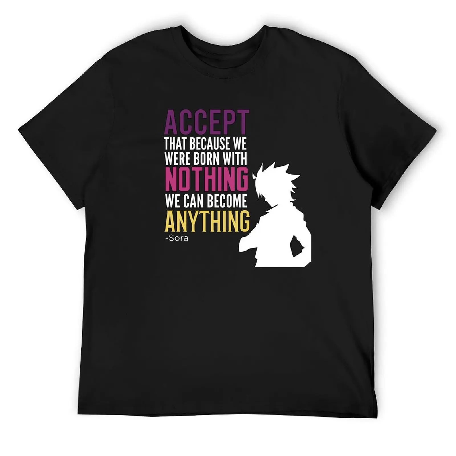

No Game No Life Sora Quote T-Shirt Man t-shirt graphic shirts Louboutins fitted t shirts for men