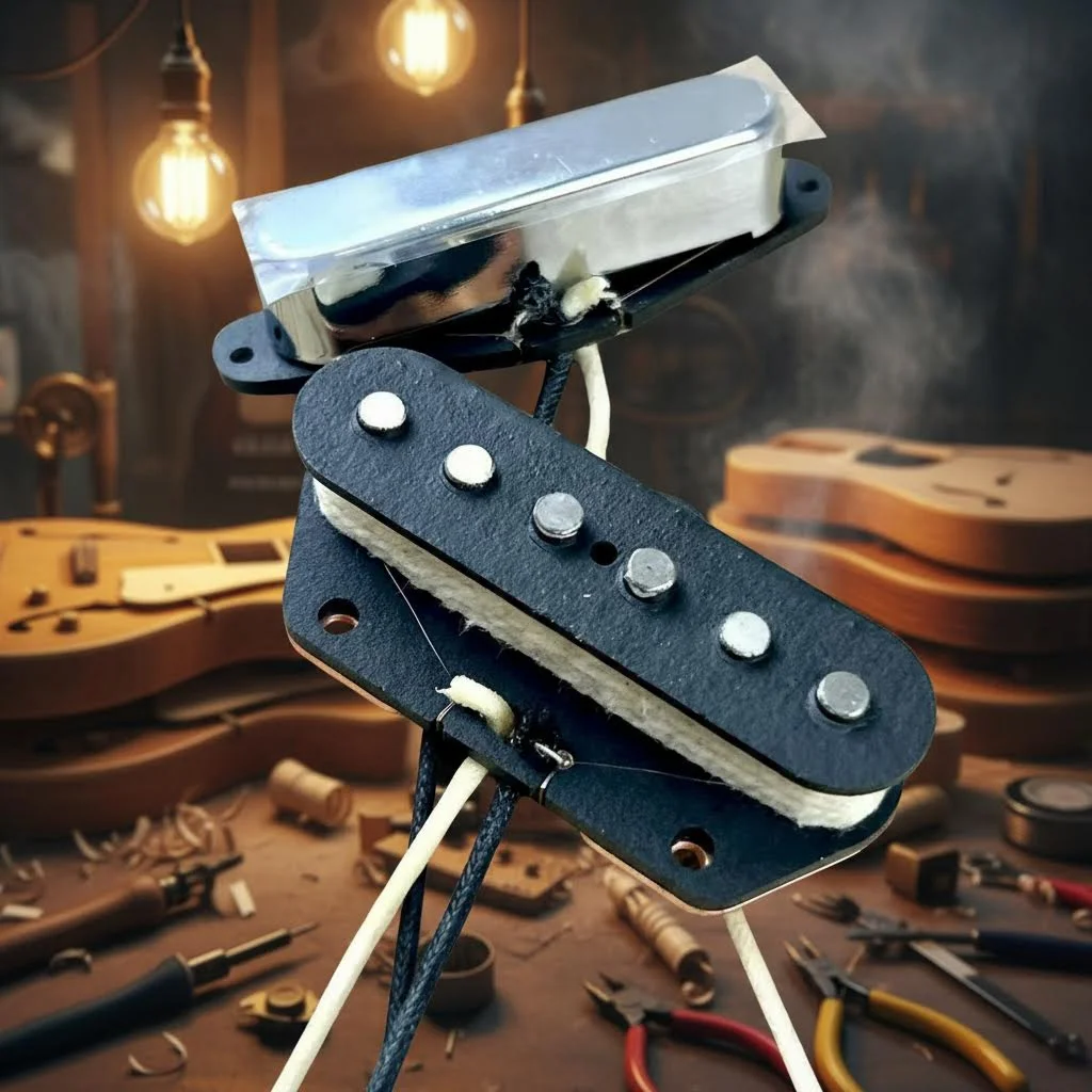 

Винтажные гитарные звукосниматели в стиле TL, Alnico 5 (одинарная/двойная катушка) – звук в стиле ретро 60-х – высокая мощность и низкий уровень шума