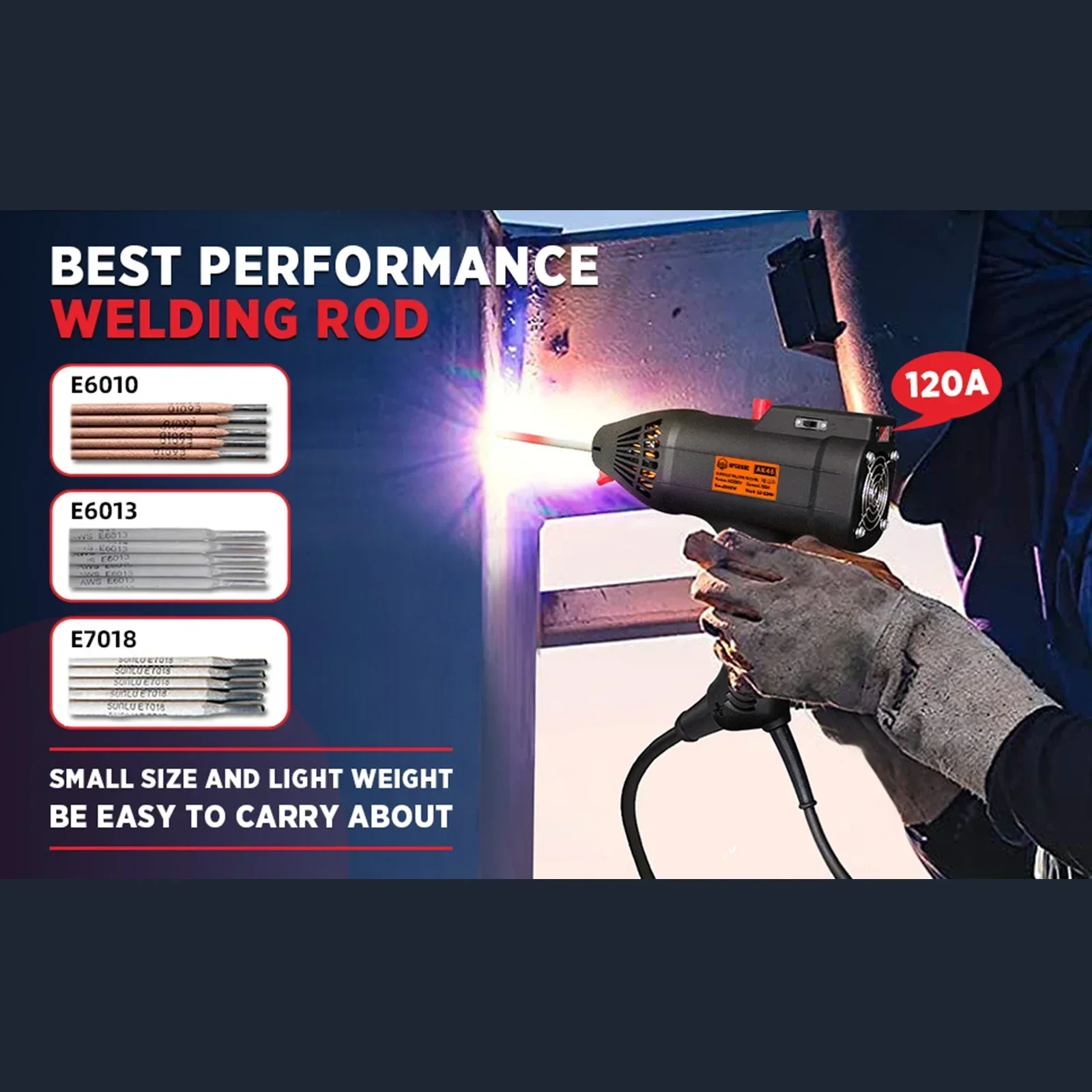 Best Seller First220V 3900W Handheld Portable Electric Arc Welding Machine Intelligent Automatic Digital Current Adjustment Weld
