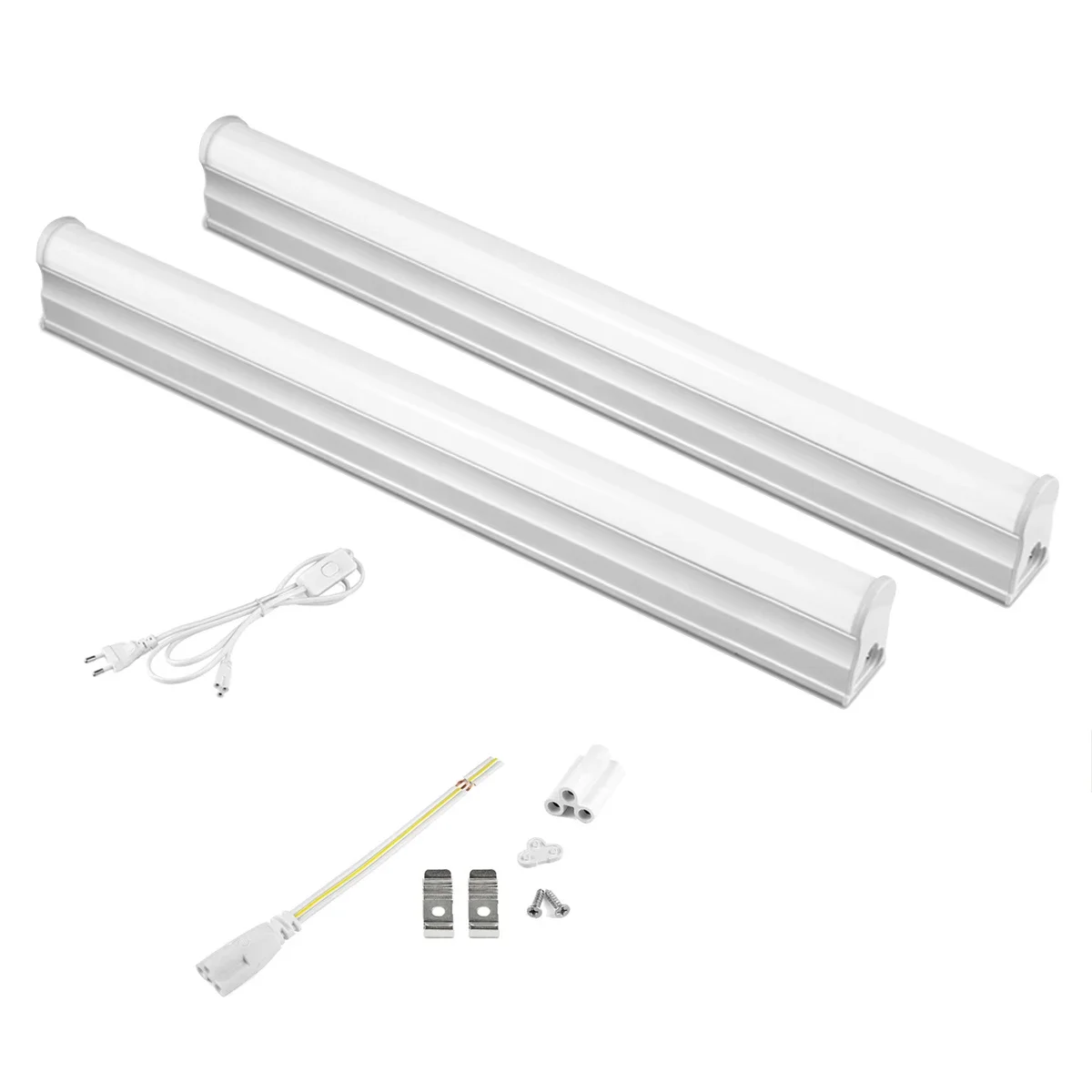 T5 T8 Fluorescent Lamp Aluminum LED Light Bar 29cm 30cm 110V 220V LED Lamp Integration Tube Indoor Kitchen Lighting Wall Lamp