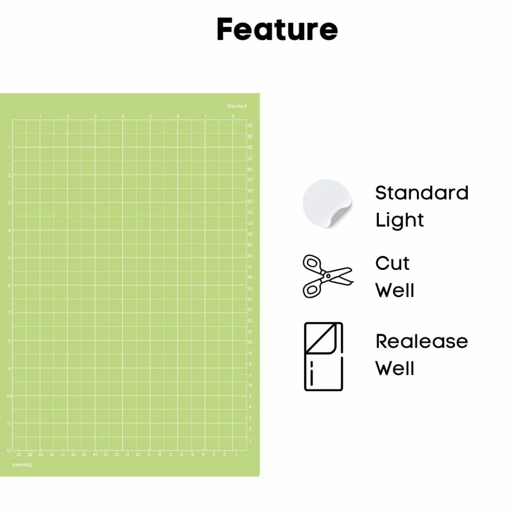 حصيرة قطع مقاس 8.5 بوصة × 12 بوصة لـ Cricut Joy Xtra (StandardGrip، LightGrip، سجادات قاطعة لاصقة متنوعة لـ Cricut