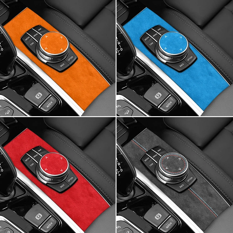 

Made of Alcantara For BMW X3 G01 G08 X4 G02 Center Console Multimedia Switch Knob Trim Frame Sticker Car Interior Accessories