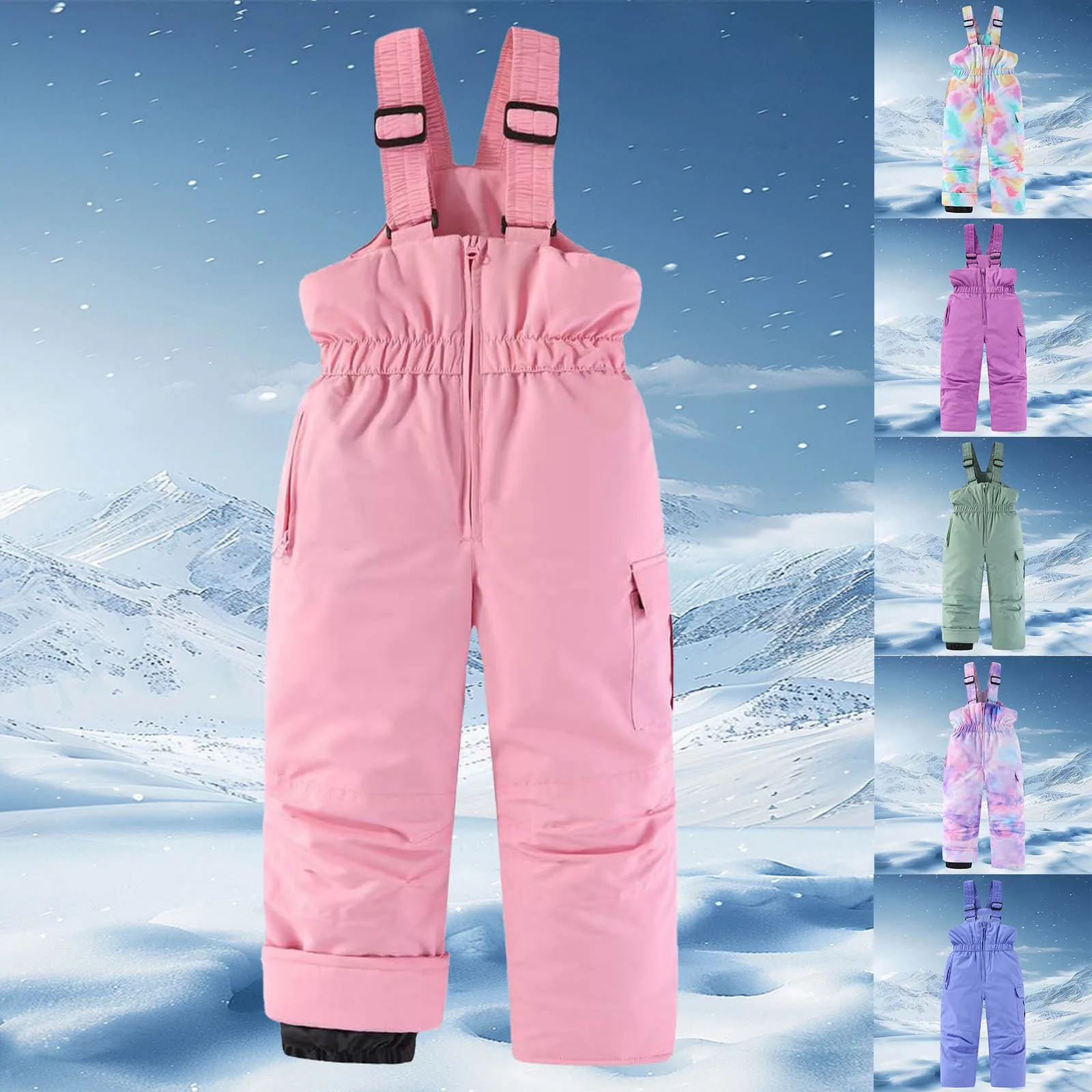 

Children Snowboarding Pants Windproof Waterproof Ice Snowsuit Veneer Skiing Thickened Warm Clothing Outdoor Sports Equipment