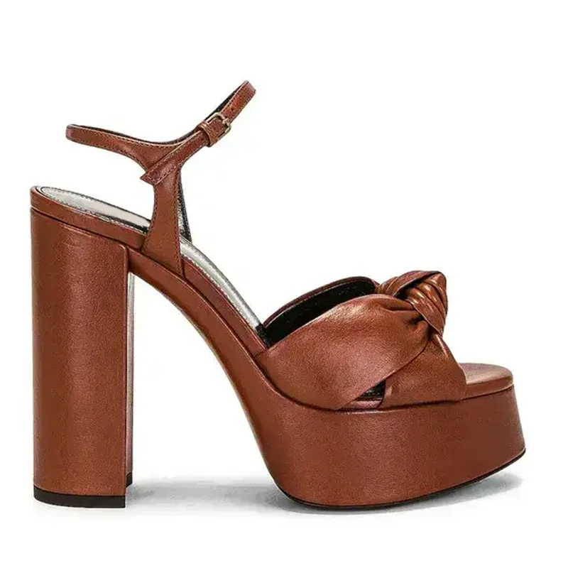 Plaform Peep Toe Slingback Sandals Sexy Pointed Toe Thin Heel Oversize 46 size New Arrivals Fashion Women Modern Shoes