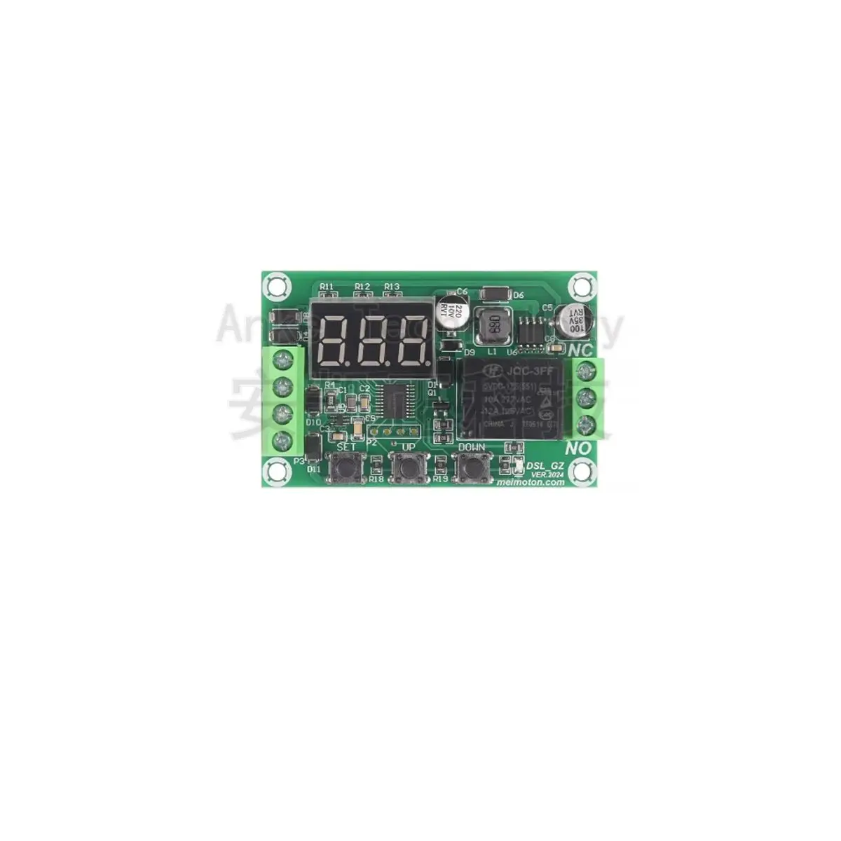 Digital display DC/AC current detection module, relay overcurrent alarm switch, motor overload and locked-rotor protector