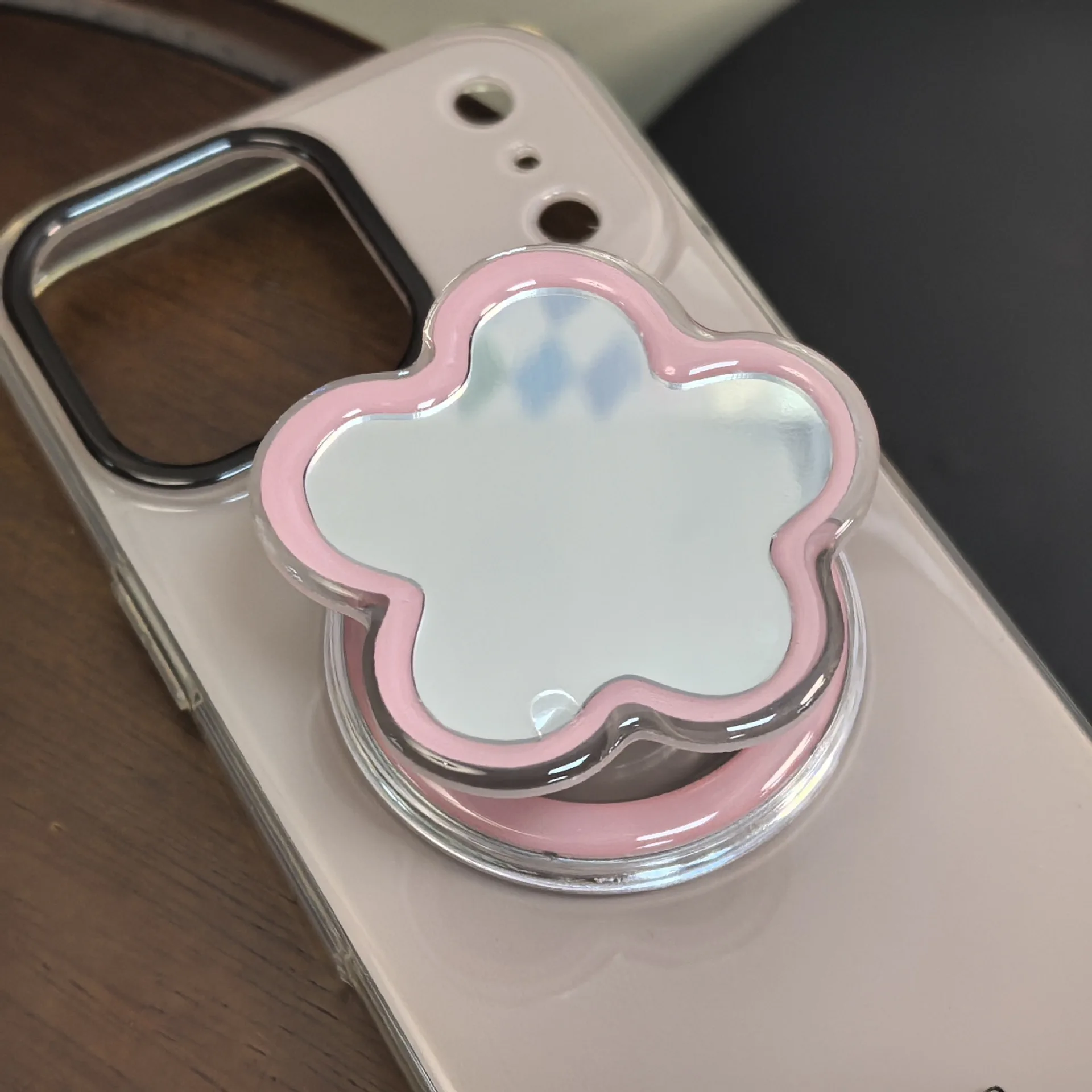 2026 New Cute Makeup Mirror For Magsafe Phone Stands For Iphone Samsung Universal Magnetic Foldable Holder