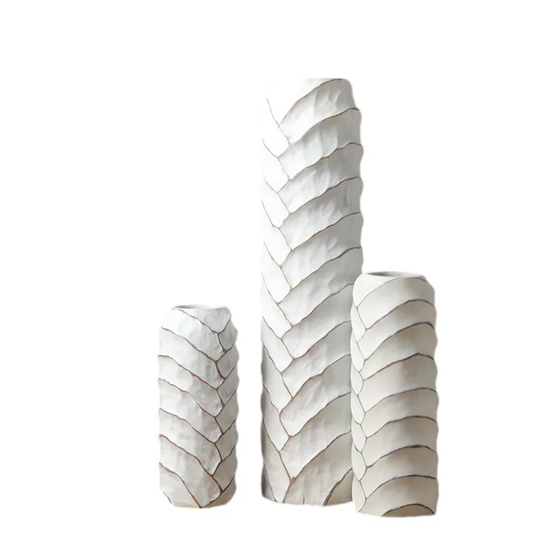 

Modern simple handmade resin ornament living room decoration floor vase