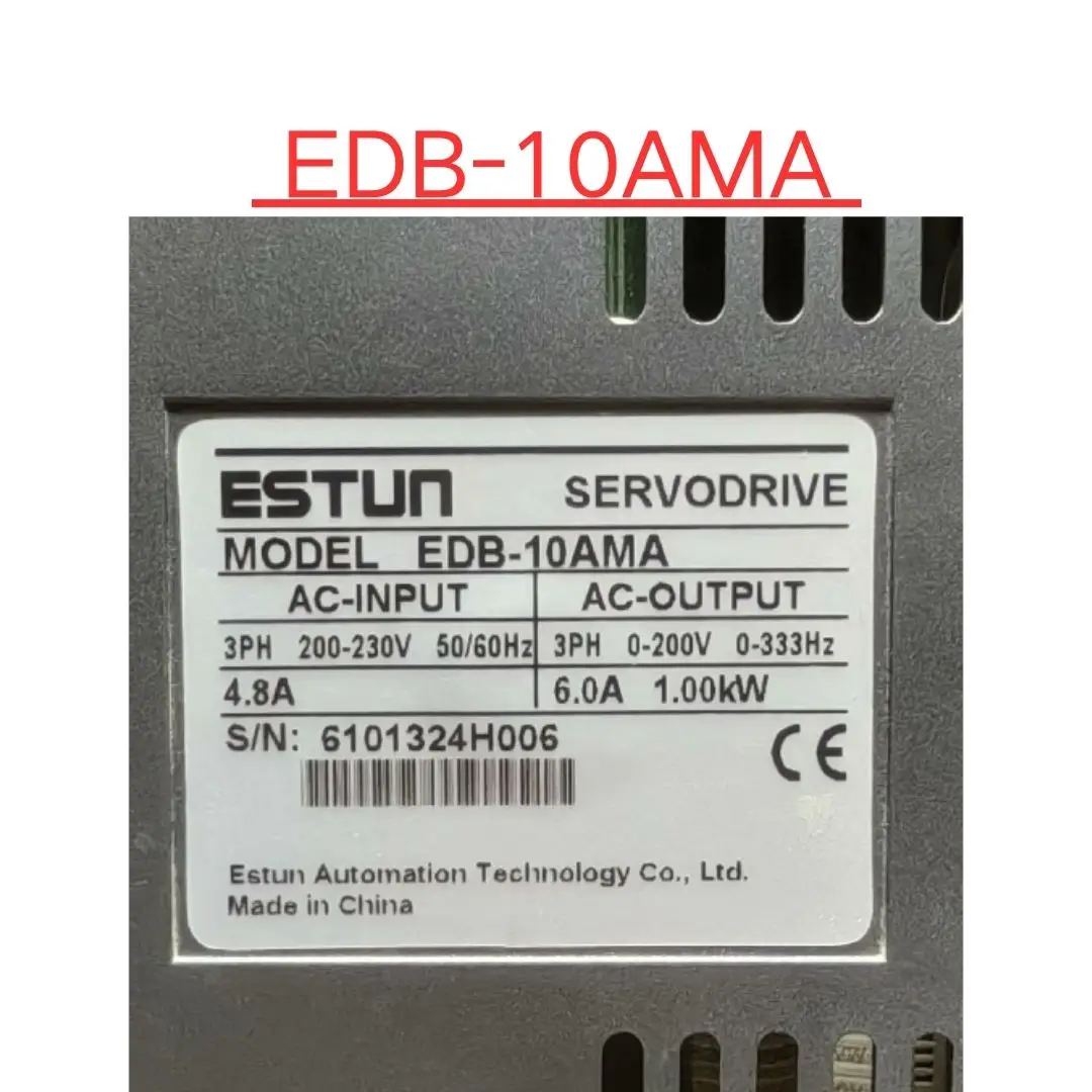 Imagem -03 - Servo Driver de Segunda Mão Edb10ama 100w Teste ok