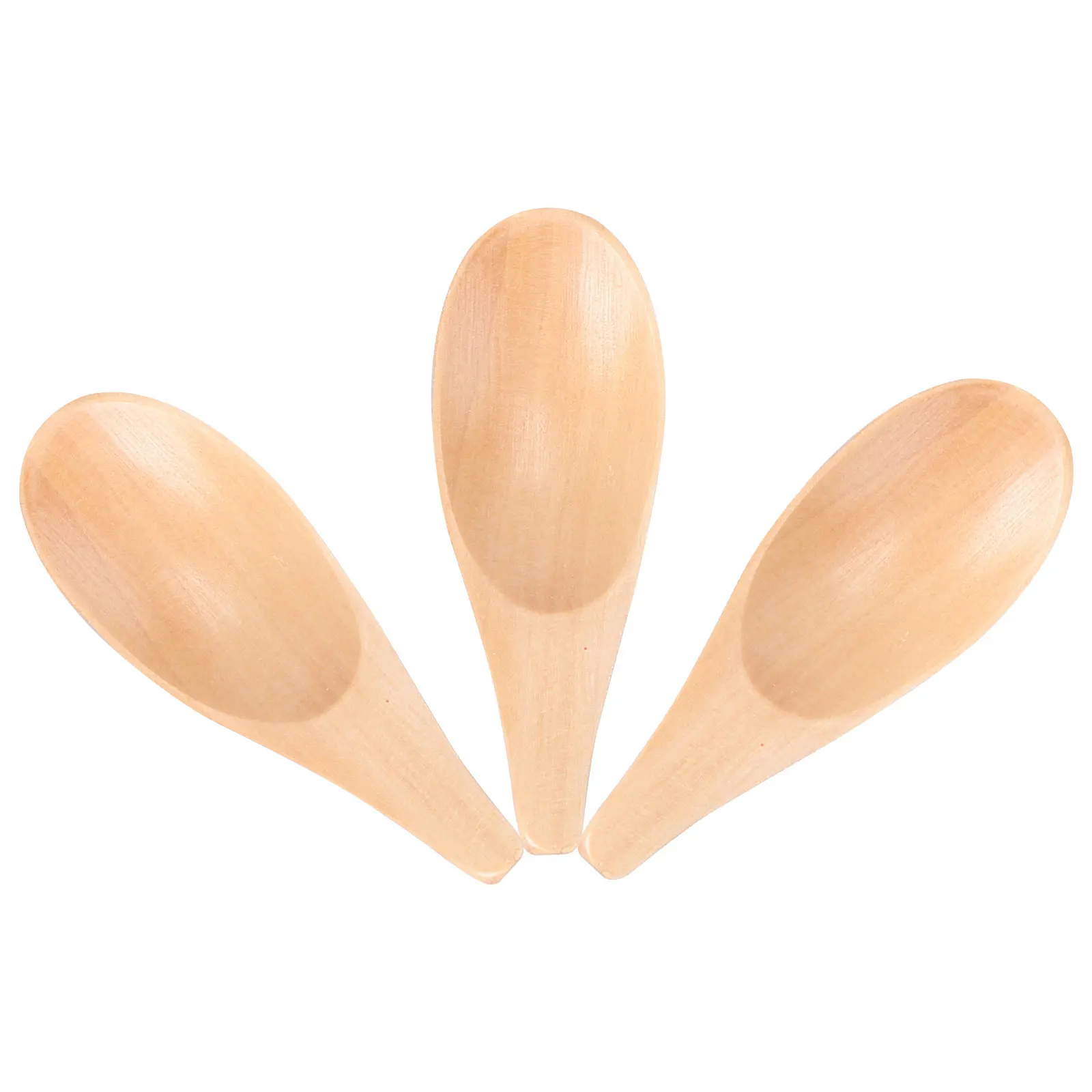 

3pcs Tea Scoop Mini Wood Spoons Short Handle For Sugar Spice Coffee Salt Scooping Kitchen Tea Accessories Lightweight Home
