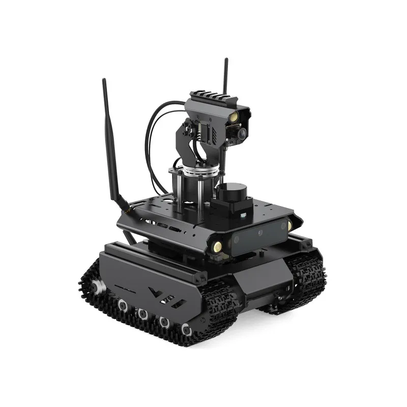 UGV Beast ROS 2 روبوت AI مفتوح المصدر للطرق الوعرة مجنزرة للوحة سلسلة Jetson Orin، إمالة، متضمنة مجموعة Jetson Orin Nano 4GB