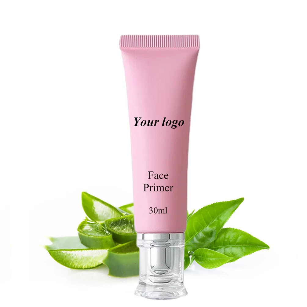 Prebase Facial de 30 ml con Etiqueta Privada, Logotipo Personalizado, Prebase con Acabado Luminoso, Base Facial en Gel de 3 Colores, Anti-aglomeración, Control de Grasa, Maquillaje de Larga Duración