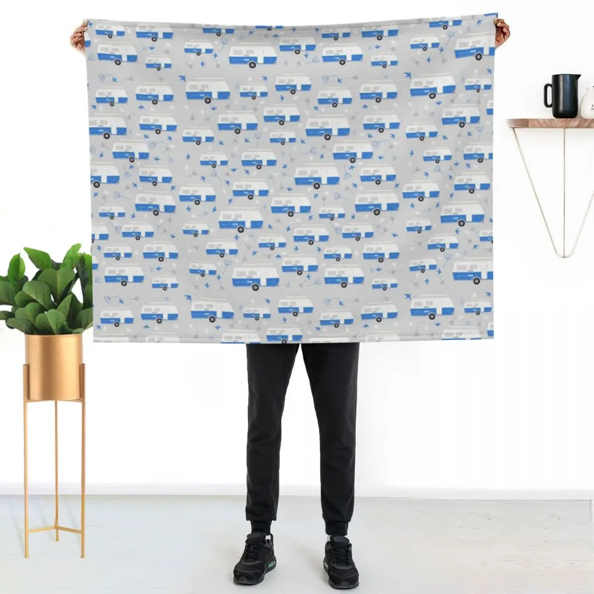 Ocean Drive Pattern Design Throw Blanket Luxury Brand Hair Soft Beds Soft Plaid Fashion Sofas Beach Blankets