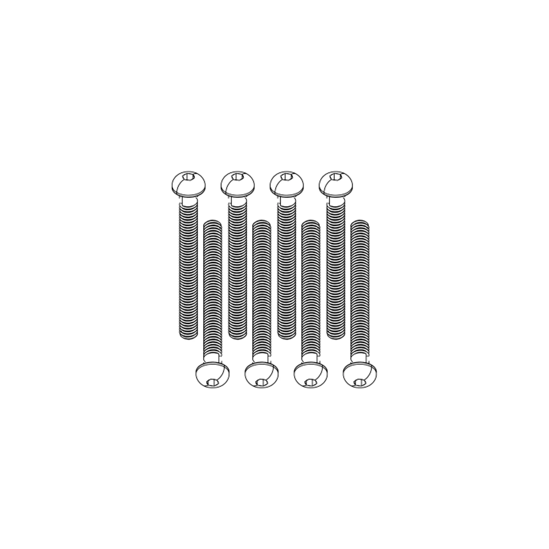N517 N517A-M06206 M2.5-25 Button Head Hex Socket Cap Screw Bolt