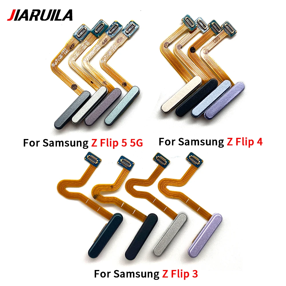 

10Pcs/Lot Fingerprint Sensor Flex Cable For Samsung Z Flip 3 4 5 5G F711 F721 F731 Power Button Fingerprint Scanner Flex Cable