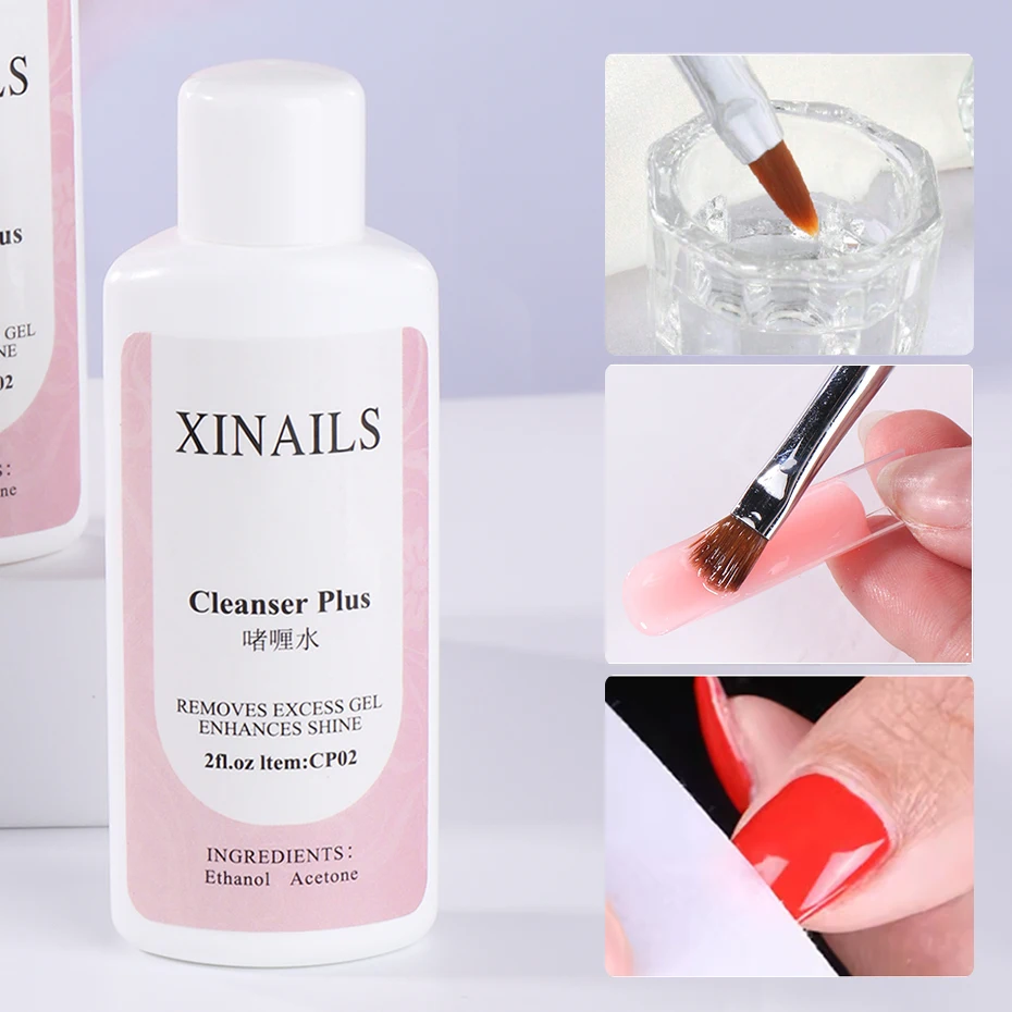 1Bottle Nail Degreaser Liquid Surface Sticky Layer Gel Polish Excess Remover Acetone Nail Extension Auxiliary Nail Cleaner Plus