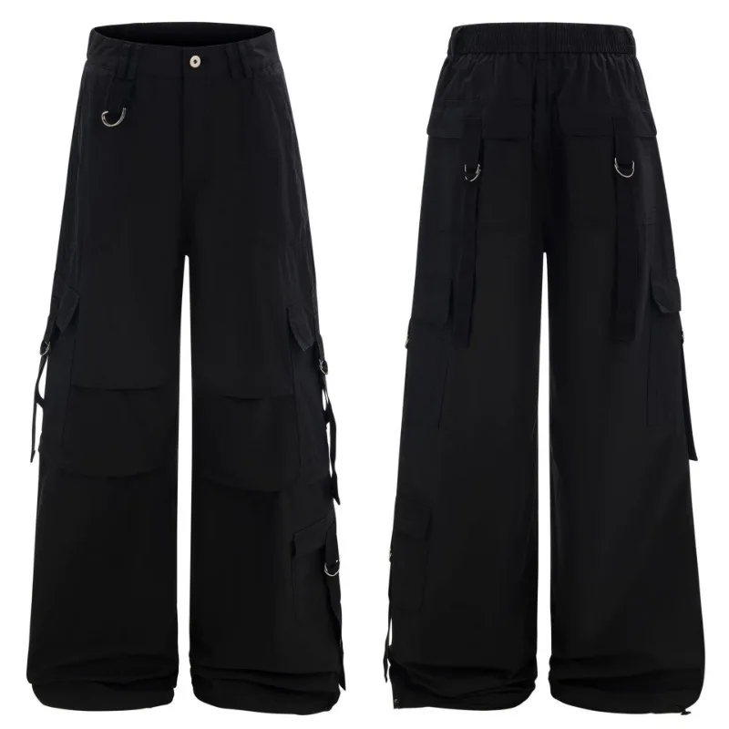 OR FL American Skills Paratrooper 100 Cotton Women Cargo Trousers Trendy Brand Baggy Wide Leg Slacks Floor-length Trousers Y2k