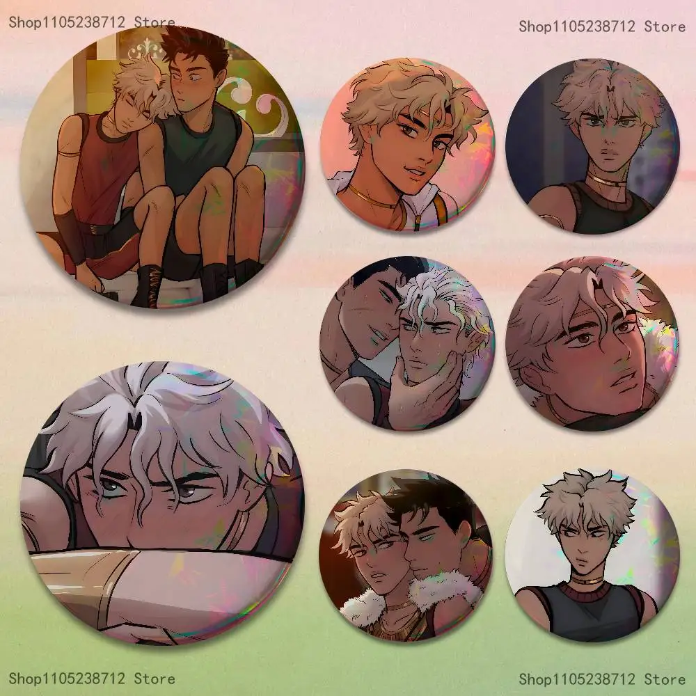 O-Osora Comic Button Pin Bright Printed Icon Gift For Friends Badge Collar Brooch Lapel Pin Metal