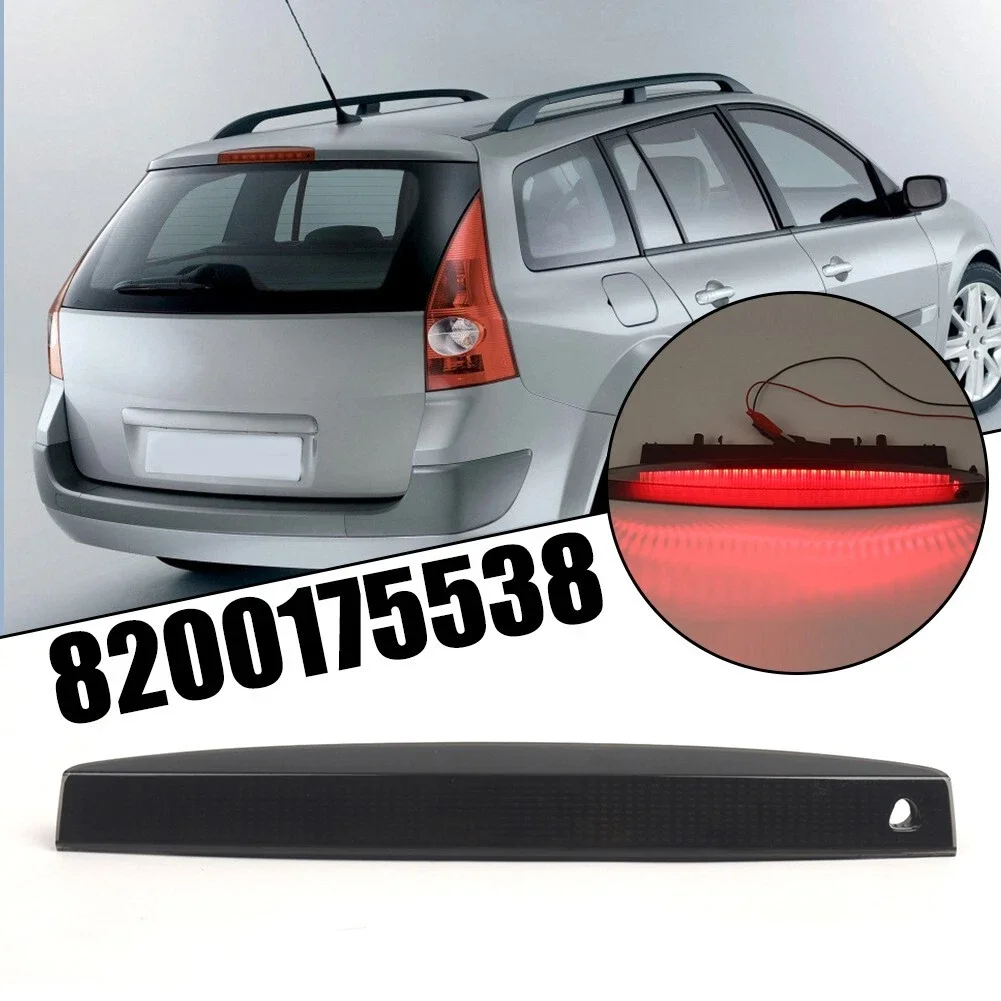 

8200175538 For Renault Megane MK II 2004 2005 2006 2003~ 2008 1PCS Rear Trunk Replacement Red/Black LED Third Stop Brake Light