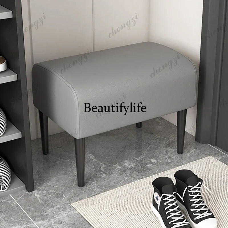 Portable Near Door Stool Ultralight Leg Pads Pouf Ottoman Entrance Bench Stool Footrest Sofa Taburetes Altos Cocina Furniture