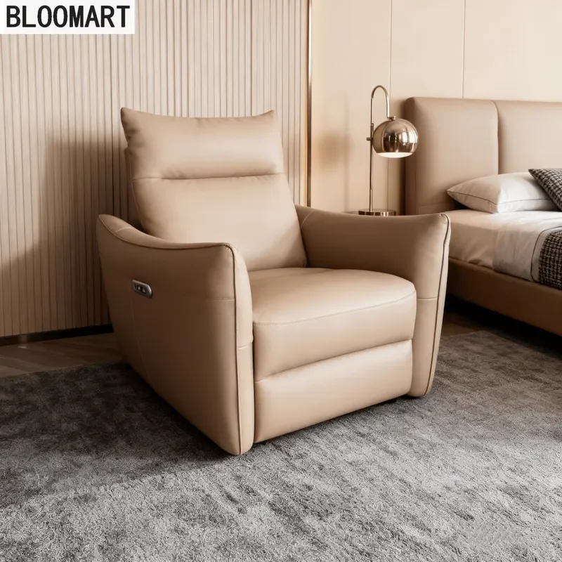 Electric Recliner Chair Modern Luxury Single Sofa Small Space Living Room Furniture Sleepable Relaxing Seat Home Decor