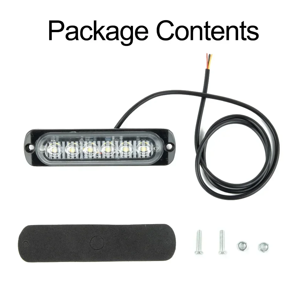 Car 6LED DRL Daytime Running Light Fog Light Car Headlight Flash Lamp White For DC 12V-24V Car SUV Truck ATV UTV NEW