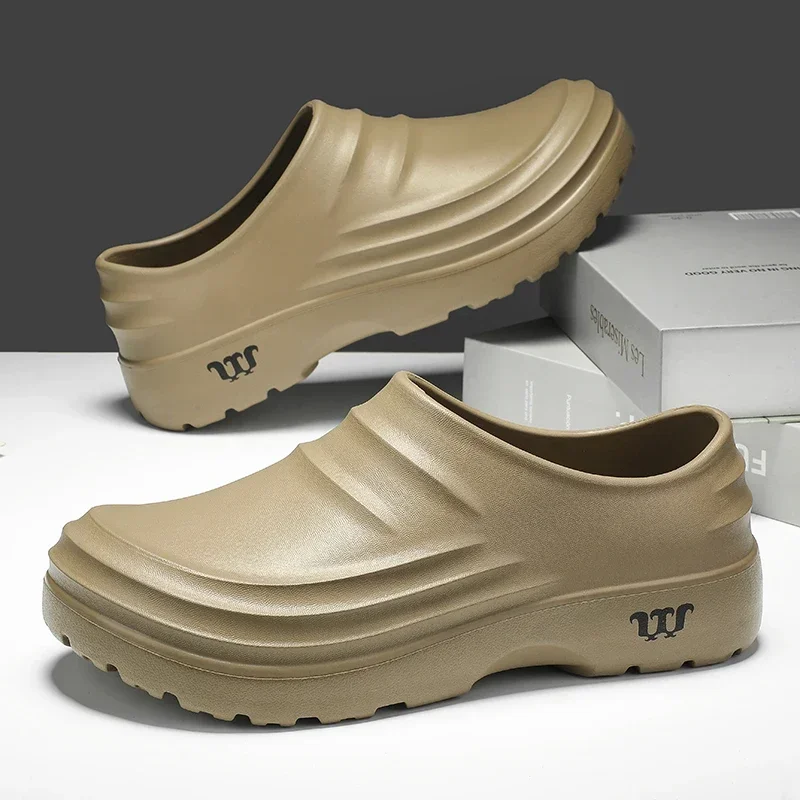 Summer Chef Shoes Anti Slip and Oil Proof Work Shoes Lazy Slippers  Casual Trendy Slippers One Step Fashion Shoes Sports Shoes