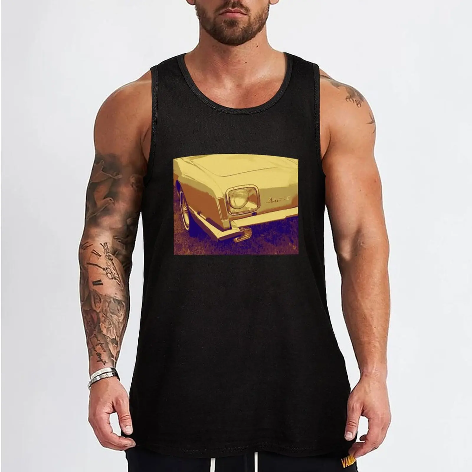 Avanti II Gold Tank Top summer muscle t-shirt Men's sleeveless gym shirts Men's gym t-shirt