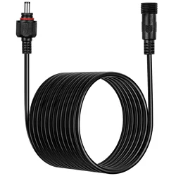 5 Meters Solar Lamp Extension Cable Power Plug Wire Extendable Cord For Power Supply Monitoring Equipment Universal Power
