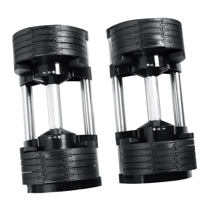 2025 New Style Weight Lifting Gym Equipment Fitness for Body Building 20KG 32KG Adjustable Dumbbell Set，4-kilogram Increments