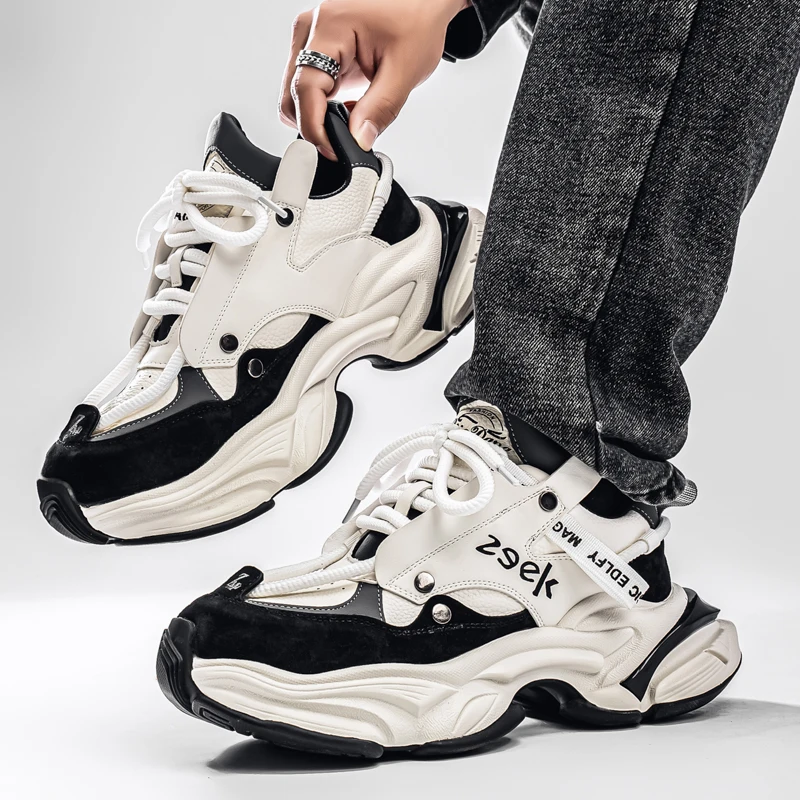 

Men's Sneakers Light Luxury Fashion All-match Casual Platform Shoes Outdoor Non-slip Wear-resistant Designer Men Shoe 2025